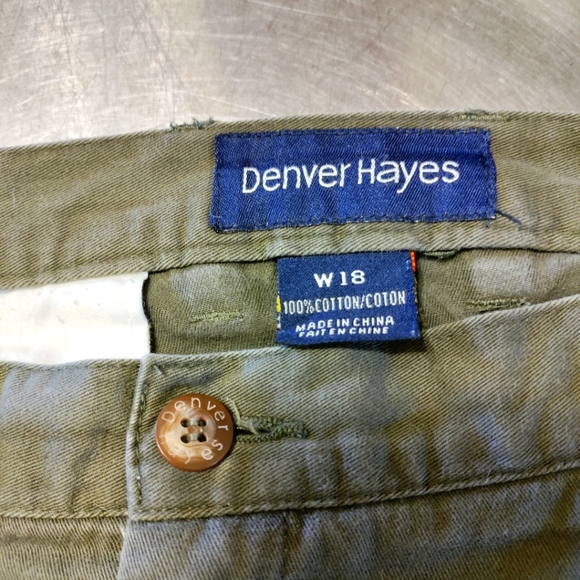 Denver Hayes three-pocket casual skirt; Green. Size 18. - Picture 3 of 3